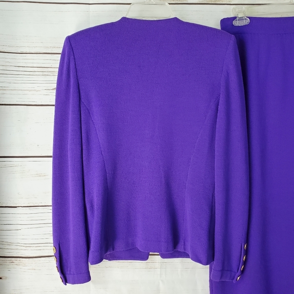 St John Marie Gray | Santana Knit Skirt Suit - Picture 4 of 7